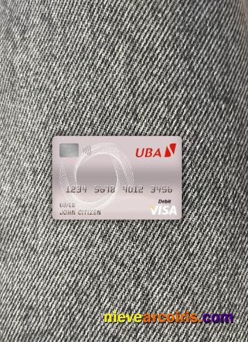 Cameroon UBA bank visa debit card photolook
